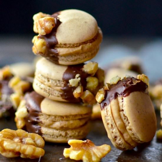 Maple Walnut Macarons