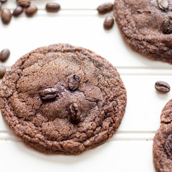 Double Chocolate Espresso Cookies