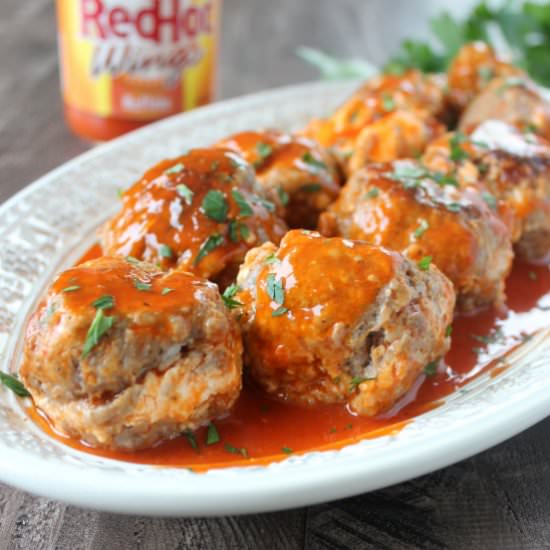 Buffalo Cheesy Sausage Balls