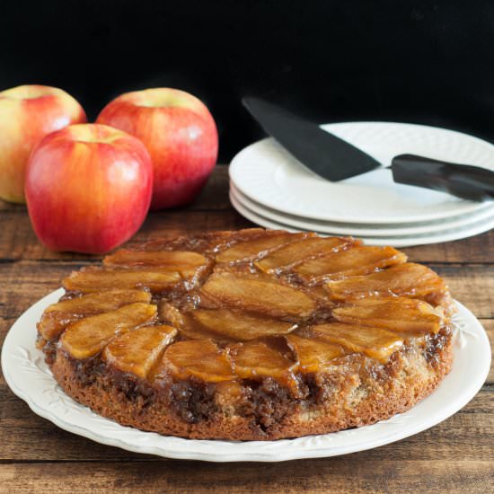 Ambrosia Apple Upside-Down Cake