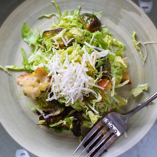 Brussels Sprouts Caesar Salad