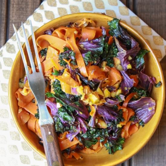 Carrot and Kale Linguini