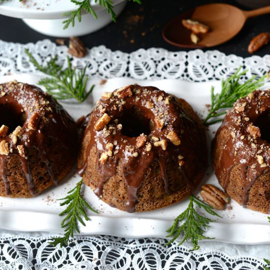 Vegan Chocolate-Pecan Banana Bread