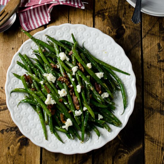 Bacon Boursin Green Beans