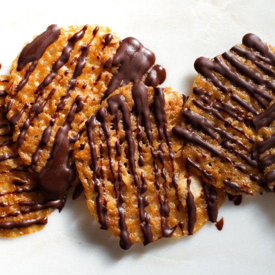 Coconut Honey Lace Cookies