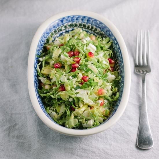 Brussels Sprout & Pomegranate Salad