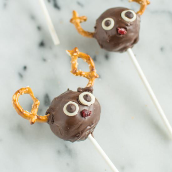 Rudolph Brownie Pops