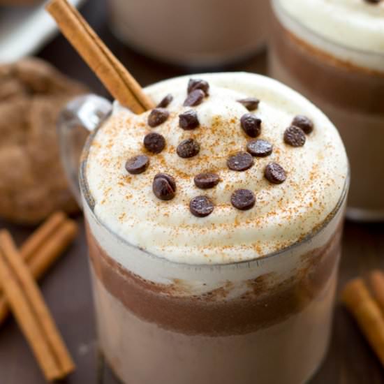 Gingerbread Eggnog Hot Cocoa