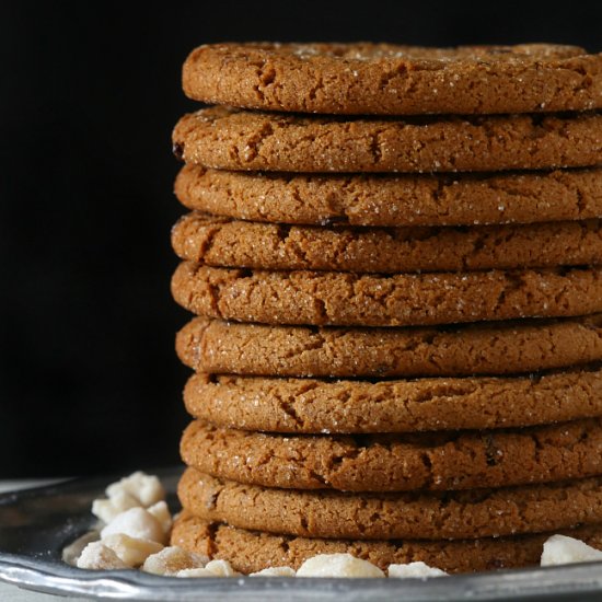 Molasses Ginger Raisin Cookies