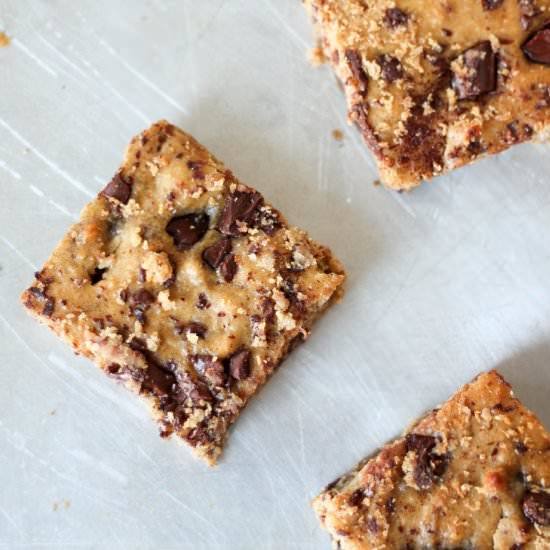 Peanut Butter Chickpea Blondies