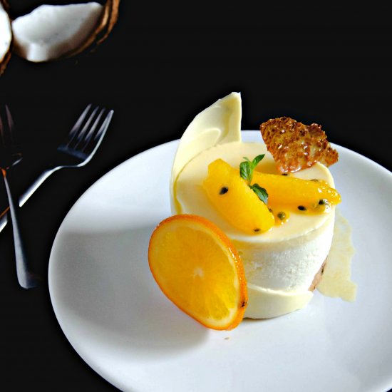 White Chocolate Passion Fruit Cake