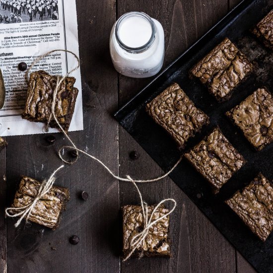 Gingerbread Espresso Blondies