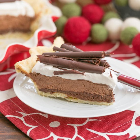 Black Bottom Chocolate Mousse Pie