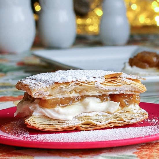 Brown Butter Ricotta Apple Napoleon