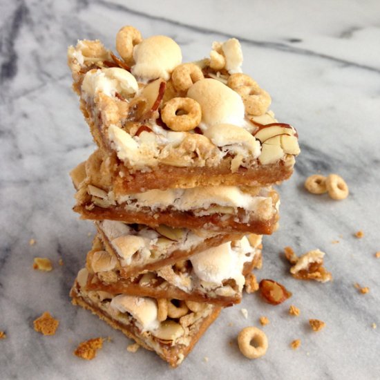 Caramel Honey Nut Cheerios Squares