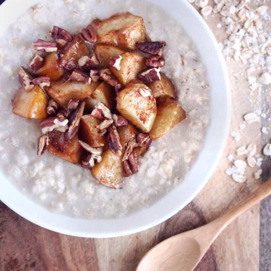 Apple Pecan Pie Overnight Porridge