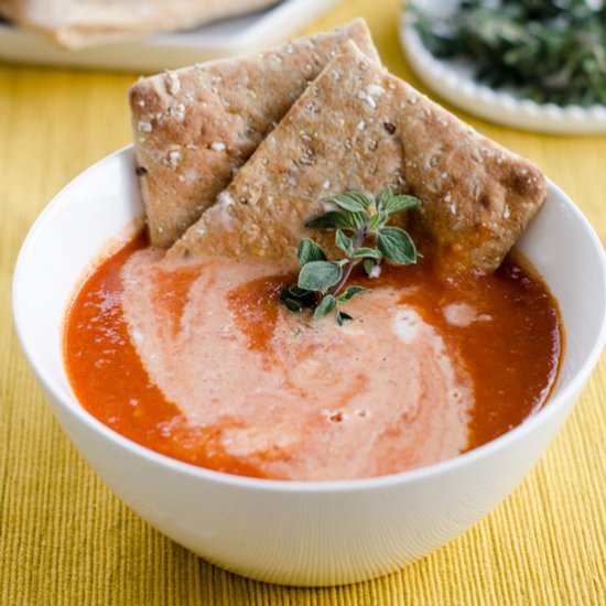 Curried Tomato Soup with Cream