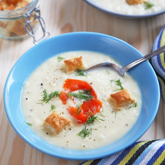 White fish soup