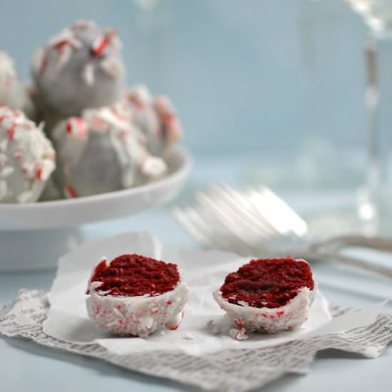 Red Velvet Cake Ball Truffles