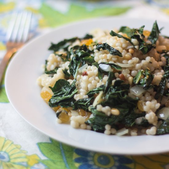 Couscous with Kale & Raisins