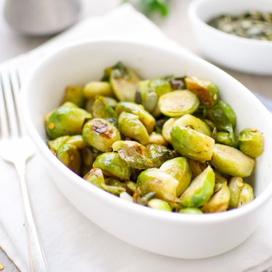 Sweet and Sour Brussels Sprouts