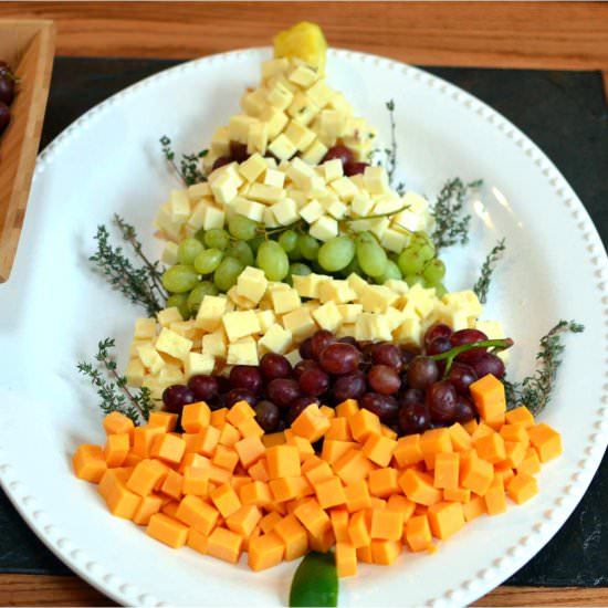 Christmas Tree Cheese Platter