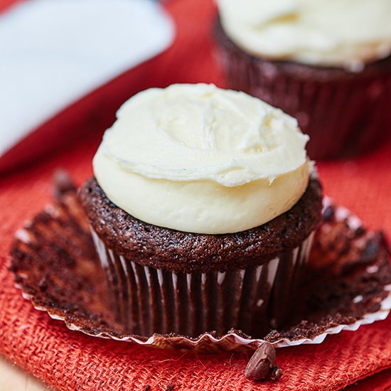 Chocolate Cupcakes Mint Frosting