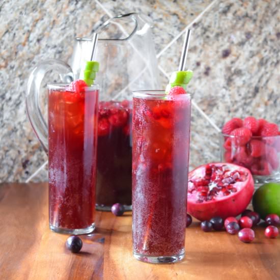 Sparkling Pomegranate Berry Punch