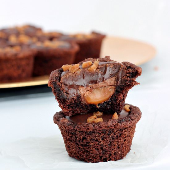 Double Chocolate Caramel Cookie Cup