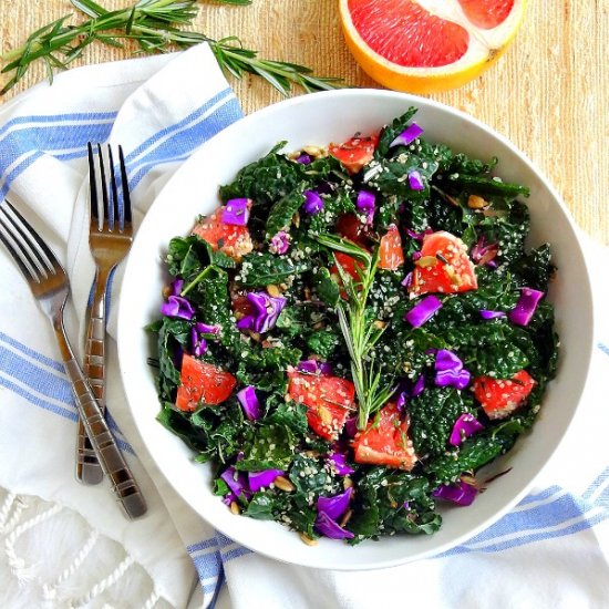 Rosemary and Grapefruit Kale Salad