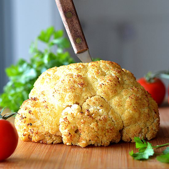 Whole Roasted Cauliflower