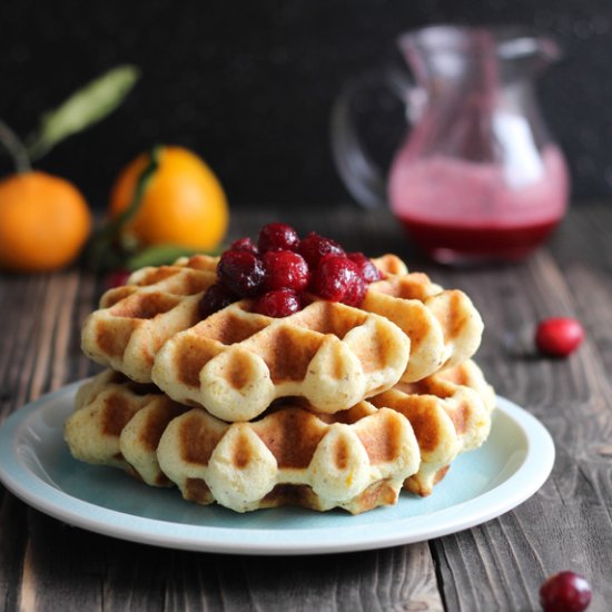 Orange Almond Waffles