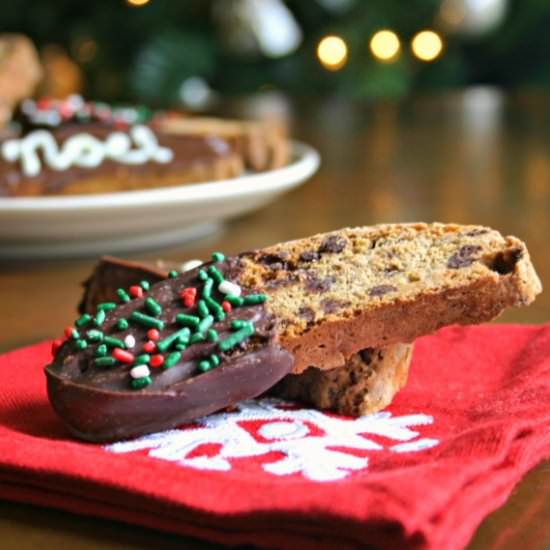 Espresso Chocolate Chip Biscotti