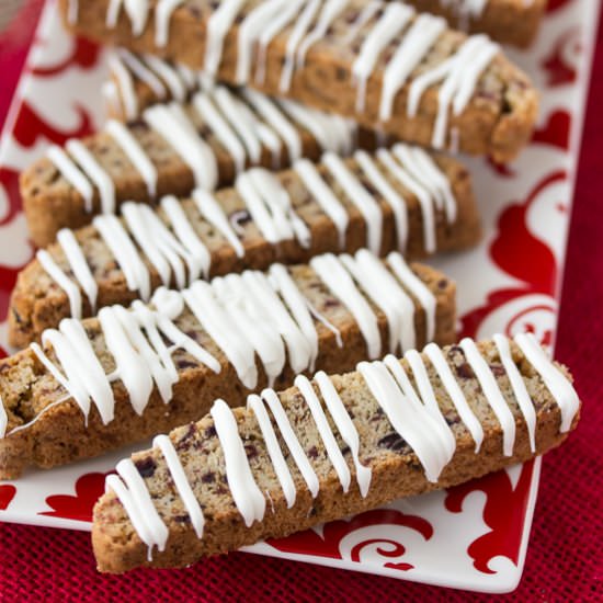 Cranberry Orange Biscotti