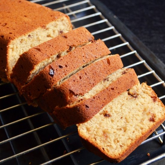 Eggless banana bread