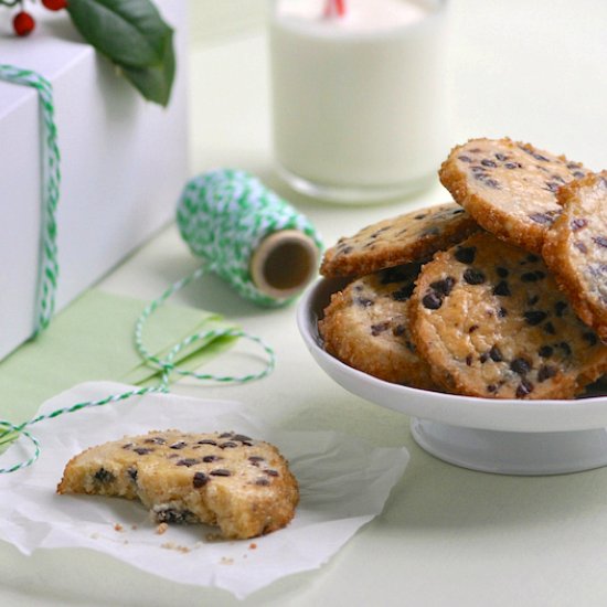 Chocolate Chip Shortbread Cookies