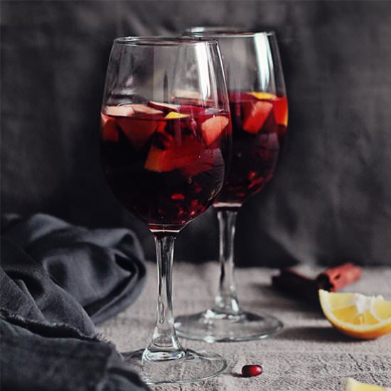 Pomegranate sangria