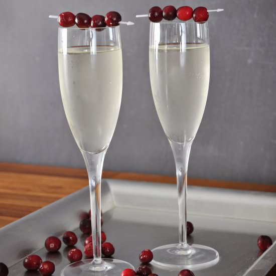 White Cranberry Mimosas