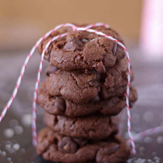 Sea Salt Double Chocolate Cookies