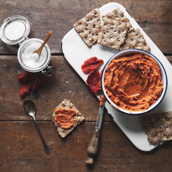 Smoky Sun Dried Tomato Bean Dip