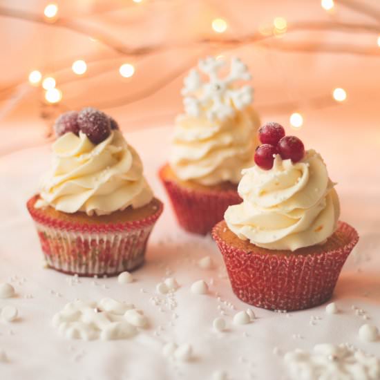 Orange Cranberry Cupcakes