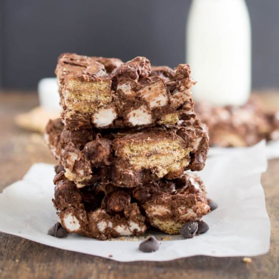 Easy No Bake S’mores Bars