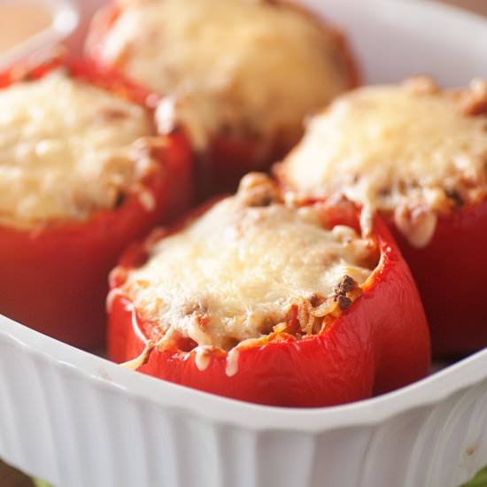 Taco-Stuffed Bell Peppers