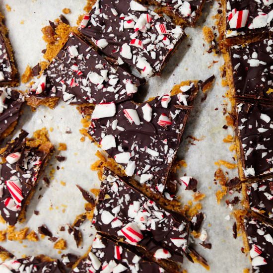 Dark Chocolate Peppermint Brickle