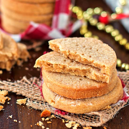 Peanut Butter Honey Shortbread