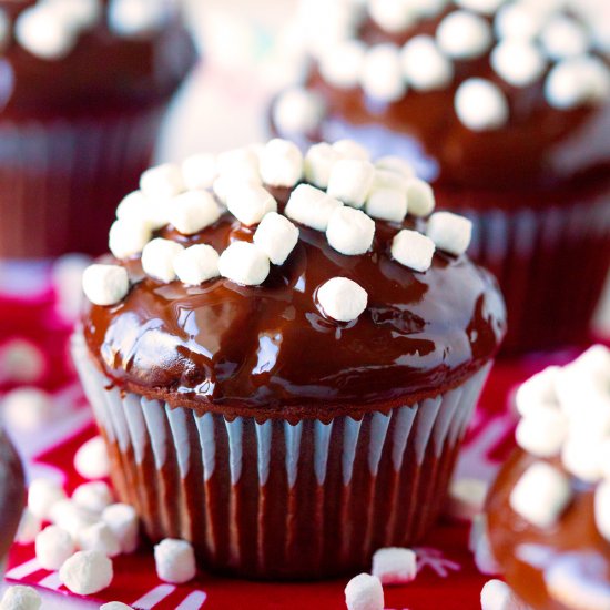 Hot Cocoa Donut Muffins