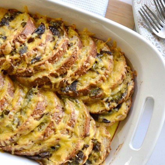 Roasted Jalapeno & Cheddar Strata