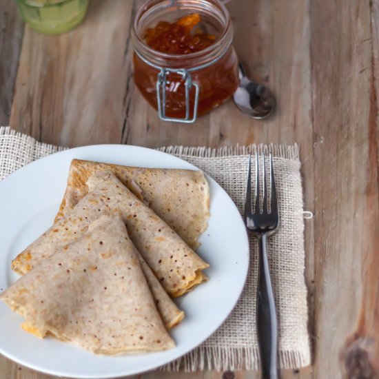 Gluten Free Buckwheat Crepes