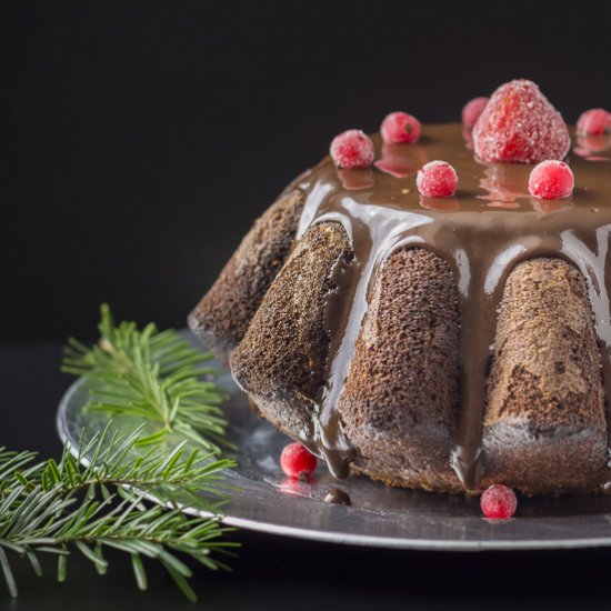 Christmas chocolate muffin