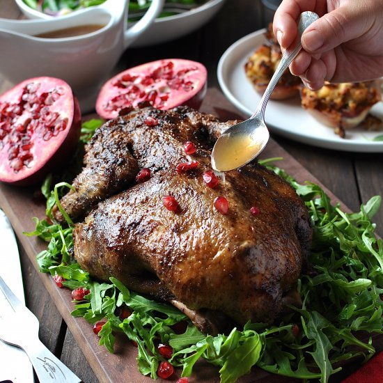 Festive Duck w Apple Cider Drizzle